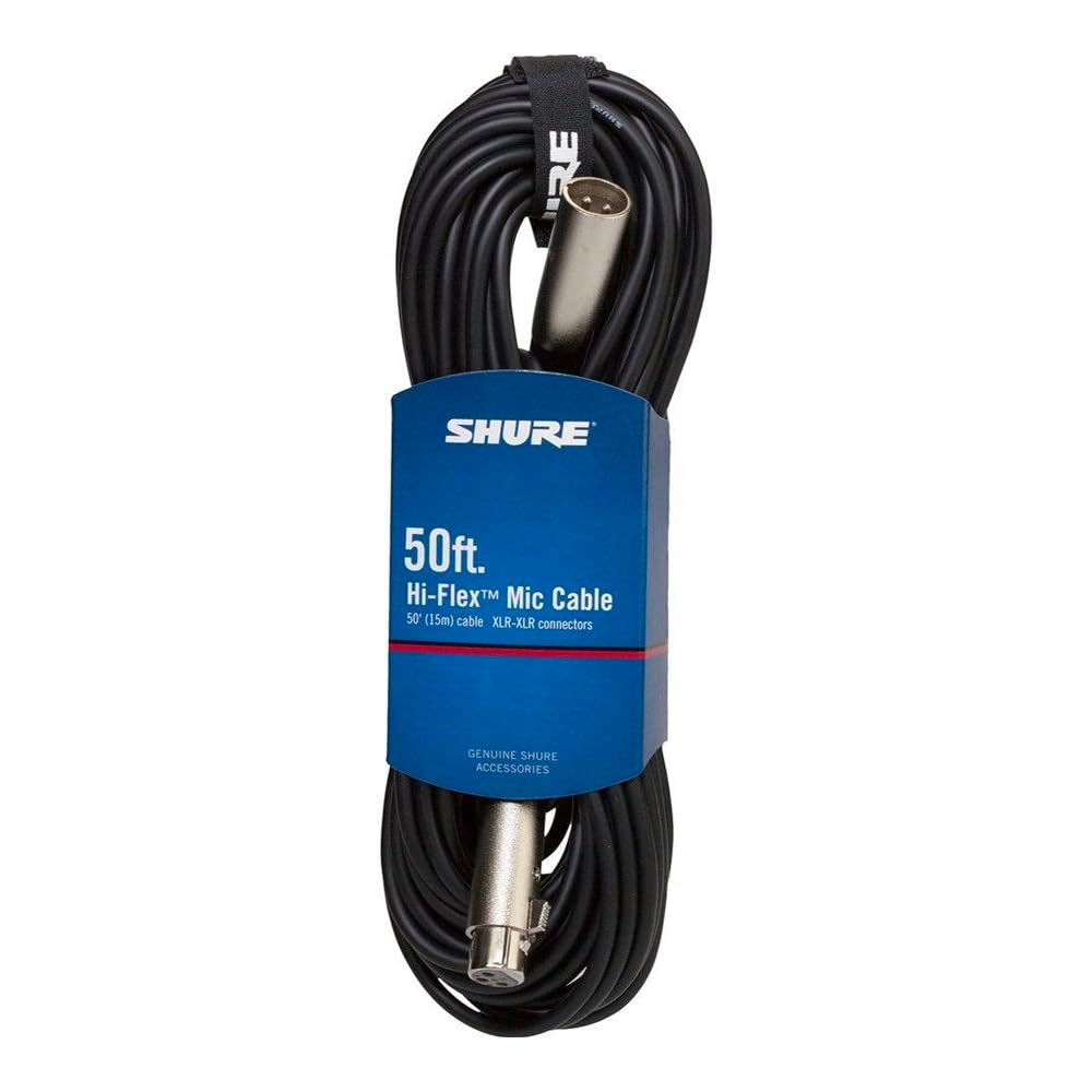 Shure C50J 50 Hi-Flex Chrome XLR Cable Connectors
