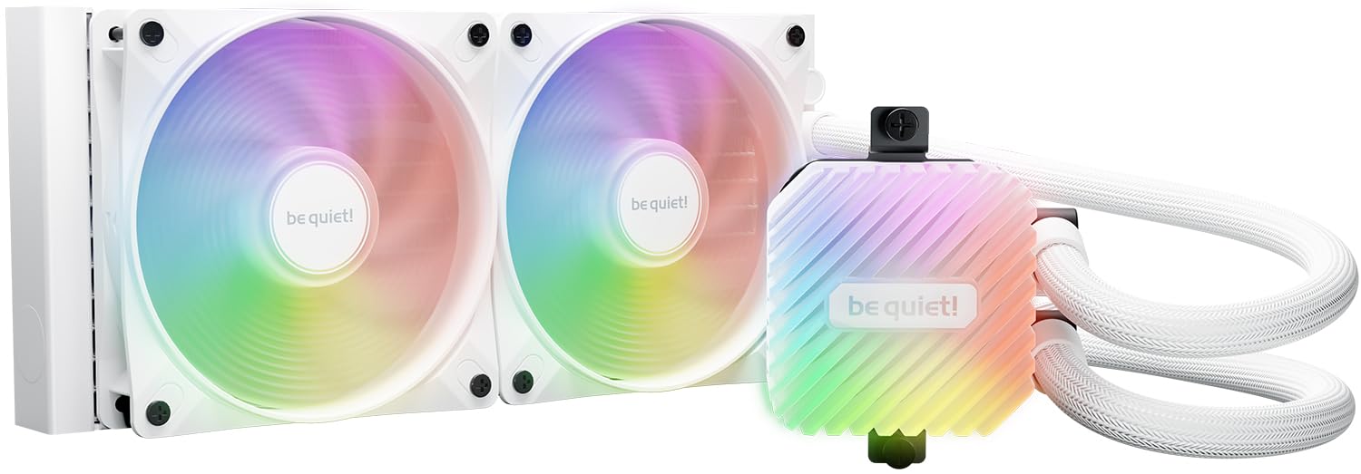 be quiet! Light Loop 240mm | All in One Water Cooling System | ARGB Water Cooler | ARGB Hub | Customizable LED Cooling Block | W