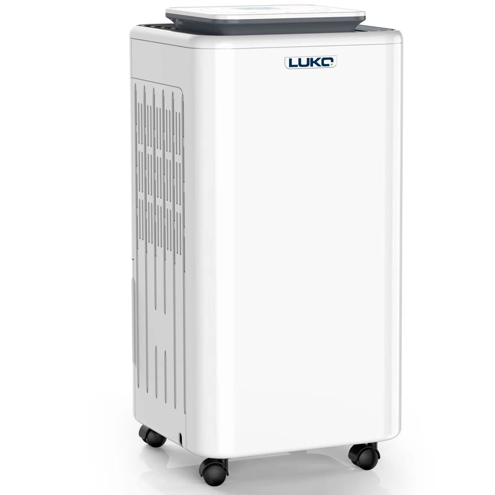 Luko 2000 Sq. Ft Dehumidifiers For Large Room And Basements, 30 Pints Dehumidifier With Drain Hose, Auto Or Manual Drainage, 0.5