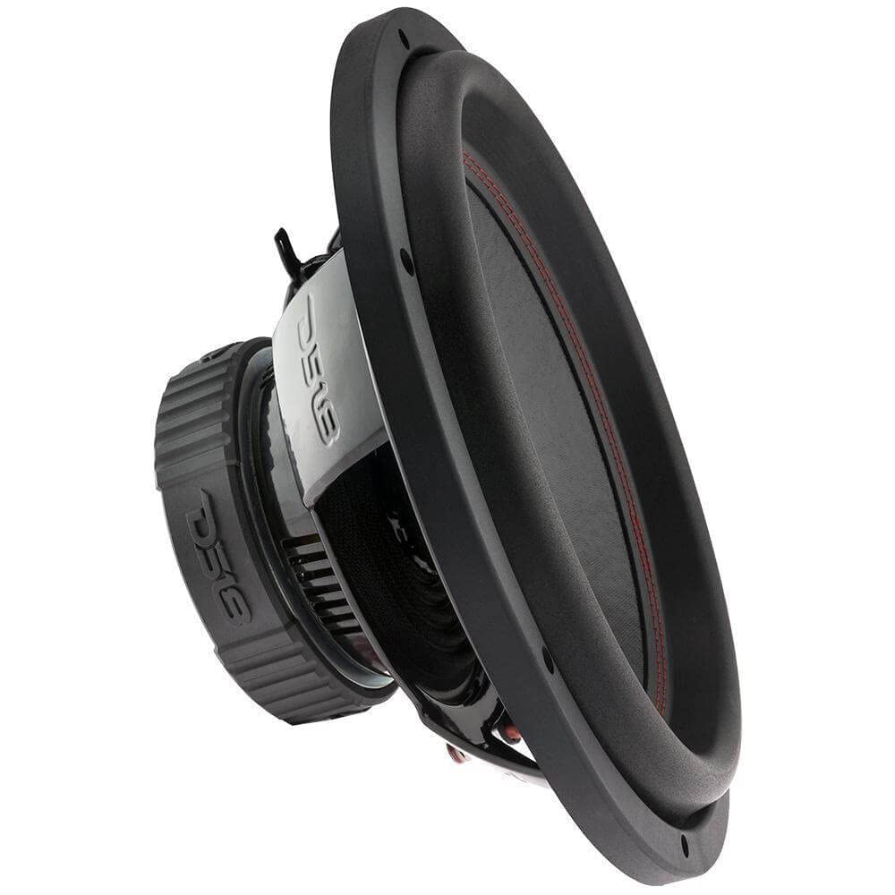DS18 SLC12S Car Subwoofer Audio Speaker - 12' in. Paper Glass Fiber Cone, Black Steel Basket, Single Voice Coil 4 Ohm Impedance, 500W MAX Power and Foam Surround for Vehicle Stereo Sound System