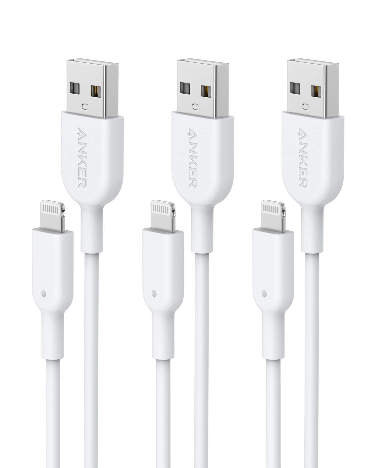 Anker Powerline II Lightning Cable,Apple MFi Certified,USB Charging/Sync Lightning Cord Compatible with iPhone 11 Series/SE/Xs/X