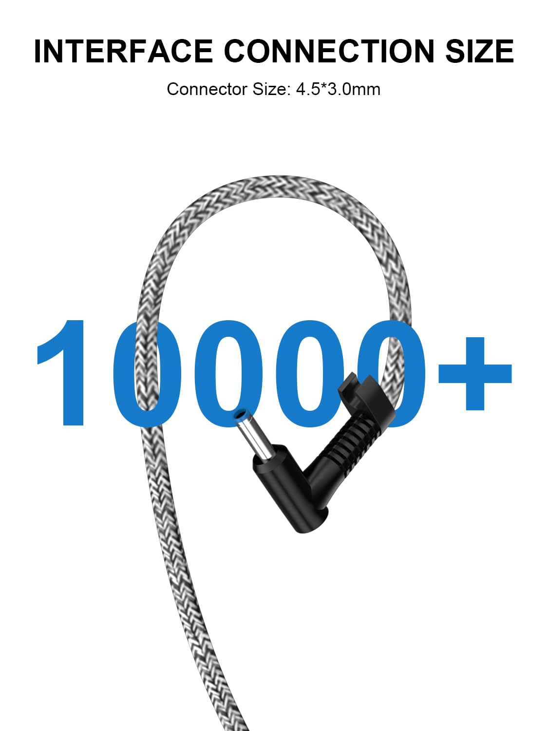 65W Ac Adapter Laptop Charger Replacement For Hp Laptop Charger Including Pavilion X360 Elitebook Envy X360 Probook Spectre Stream Chromebook Pavillion Computer Notebook Power Cord Plug Blue Tip