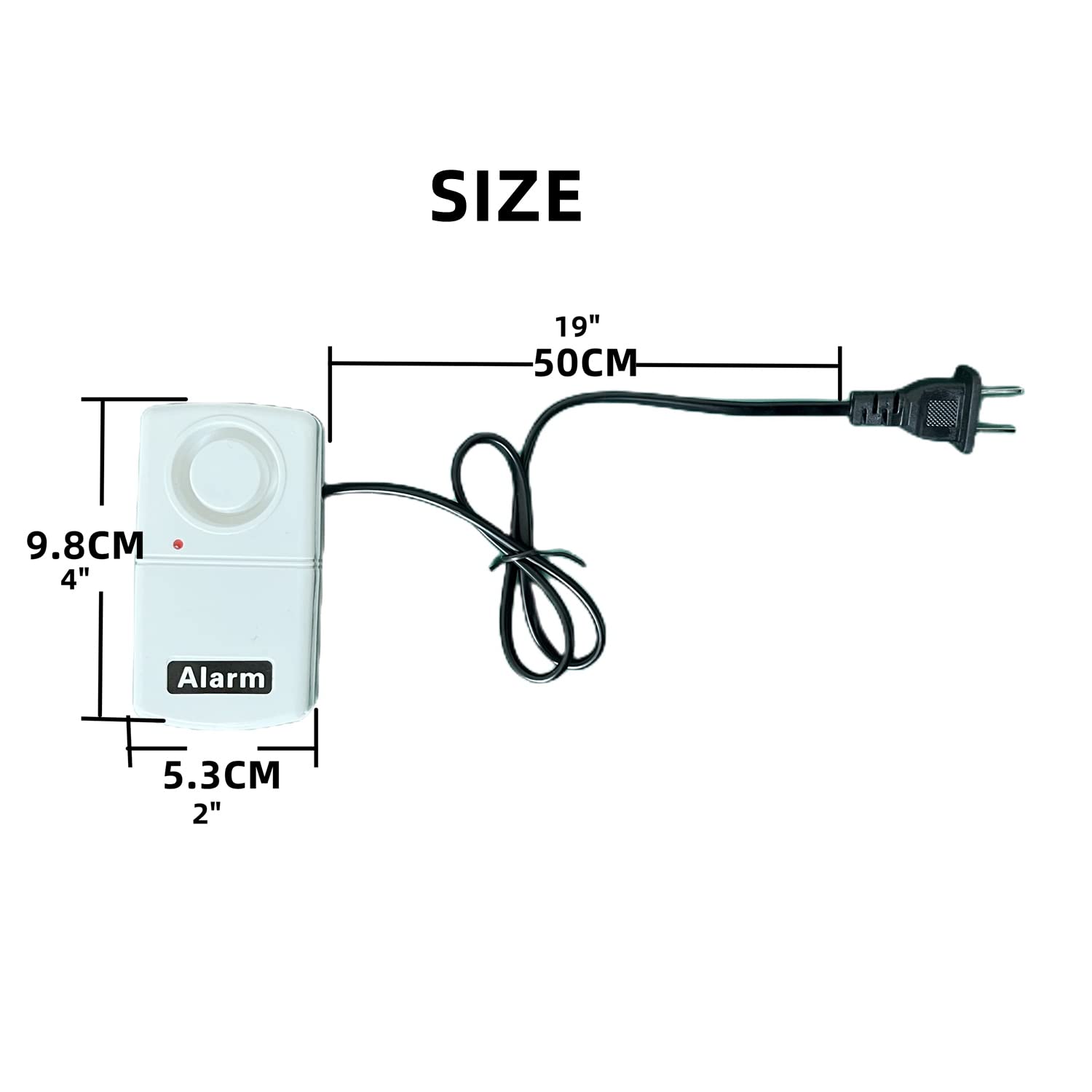 2X Power Failure Alarm Automatic Detector 120Db Power Cut Off Alarm Power Outage Alarm 110V 120V Needs 9V Battery (Not Included)