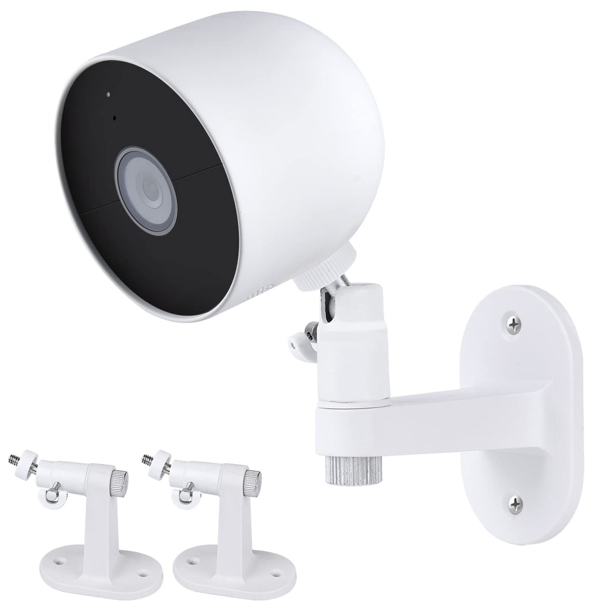 Wochel 2Pack Adjustable Security Wall Mount Bracket For Google Nest Cam Outdoor Or Indoor, Battery, Perfect View Angle For Your 