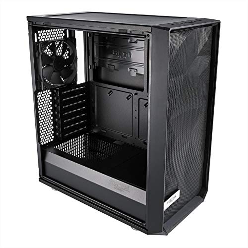 Fractal Design Meshify C   Compact Mid Tower Computer Case   Open Atx Layout  High Performance Airflow/Cooling   2X Fans Include