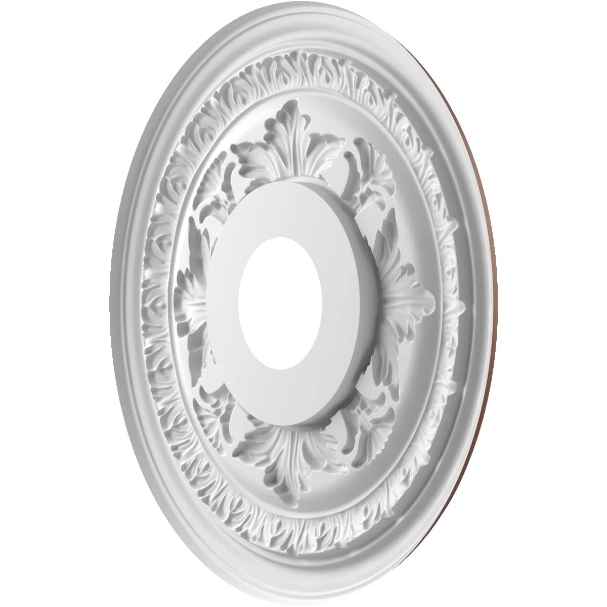 Ekena Millwork Cmp16Badru Baltimore Thermoformed Pvc Ceiling Medallion (Fits Canopies Up To 6 1/2), 16Od X 3 1/2Id X 1P, Univers