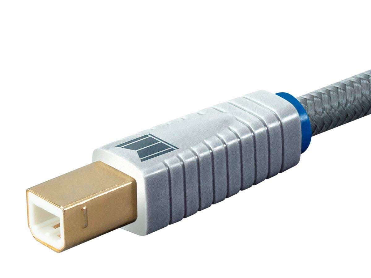 Monolith Usb Digital Audio Cable   Usb Type A To Usb Type B, Gold Plated Connectors, 22Awg, 2 Meter, Gray