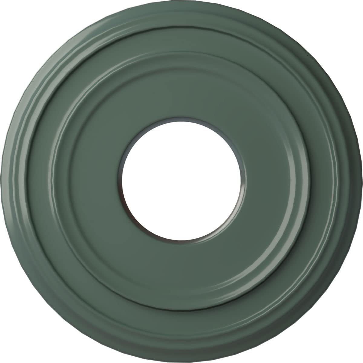 12 3/8OD x 4ID x 1 1/8P Classic Ceiling Medallion (Fits Canopies up to 7 1/4), Hand-Painted Cloud Burst