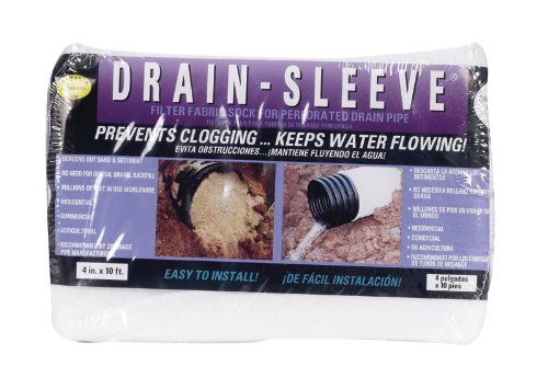 Drain Sleeve 4 in. Dia. x 10 ft. L Polyester Filter Fabric Sock