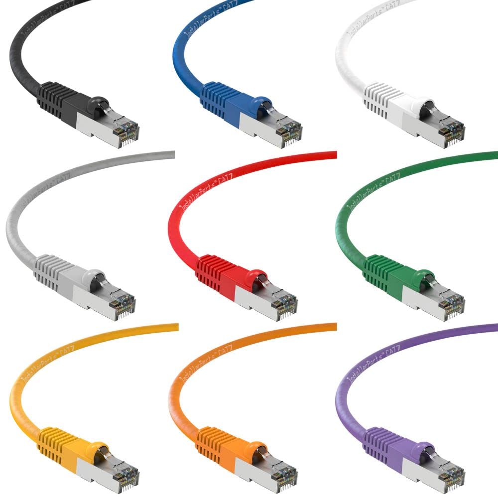 Installerparts Ethernet Cable Cat7 Cable Shielded (Sstp) Booted 25 Ft   Blue   Professional Series   10Gigabit/Sec Network/High