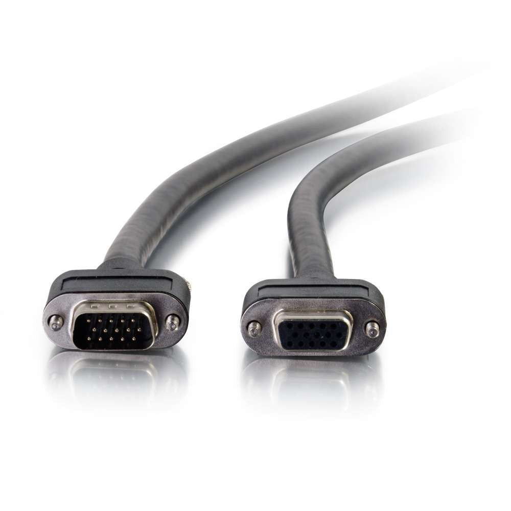 C2G 50242 Select Vga Video Extension Cable Vga Male To Vga Female In Wall Cmg Rated Black (50 Feet 15.24 Meters)