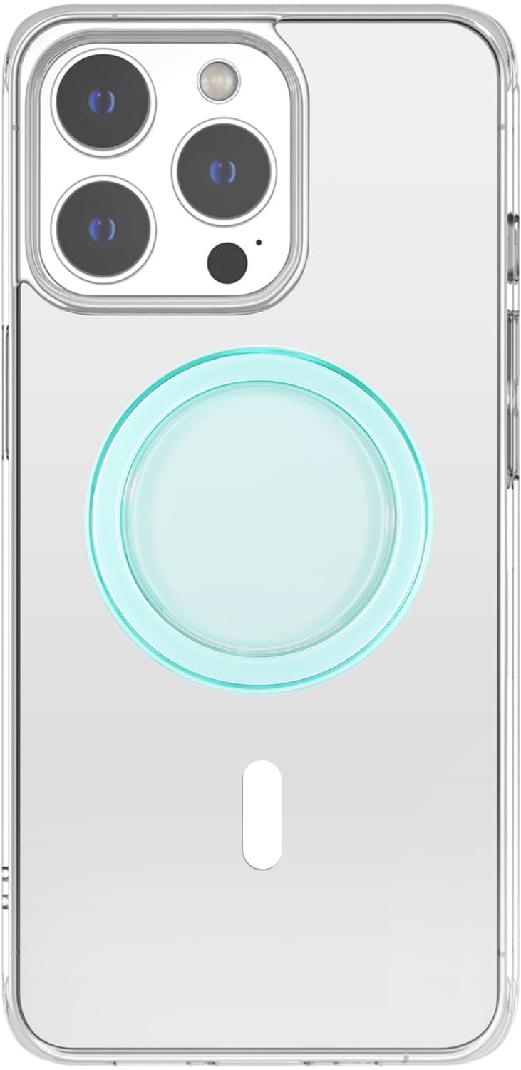 Metisinno Magnetic Base Compatible With Popsocket Phone Grips And Iphone Magsafe Cases, Green Translucent