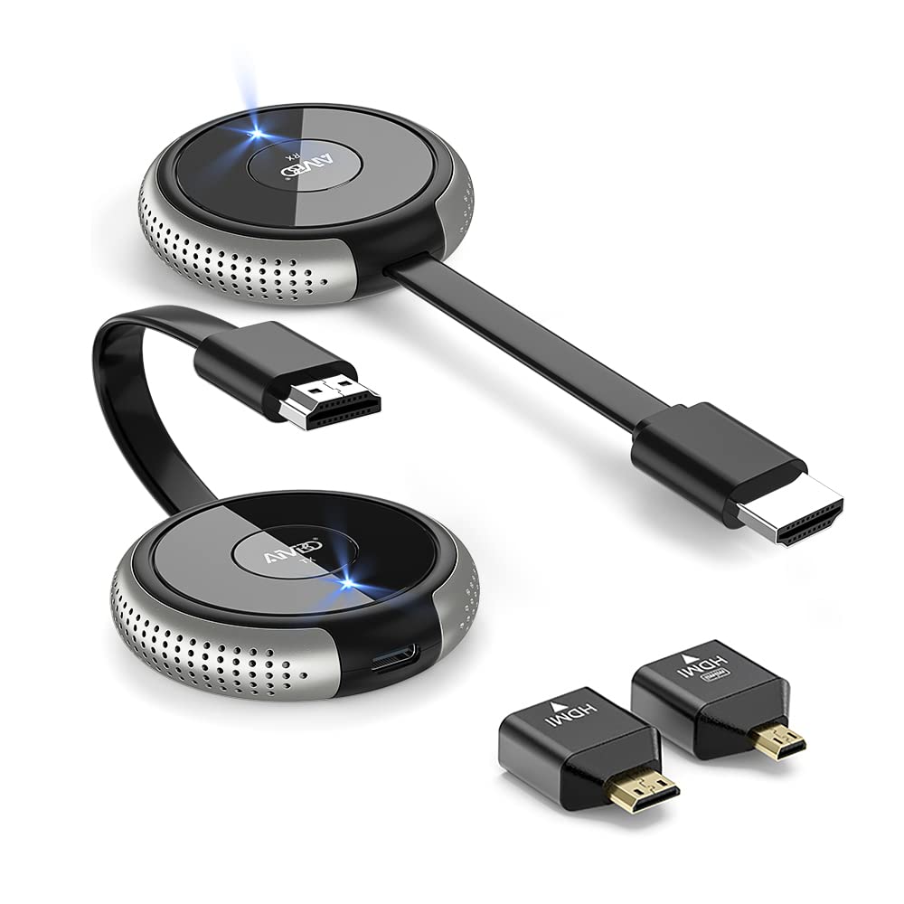 Wireless Hdmi Transmitter And Receiver 4K, Timbootech Streaming Smooth Media Video/Audio 5G Hdmi Wireless Extender For Laptop, C