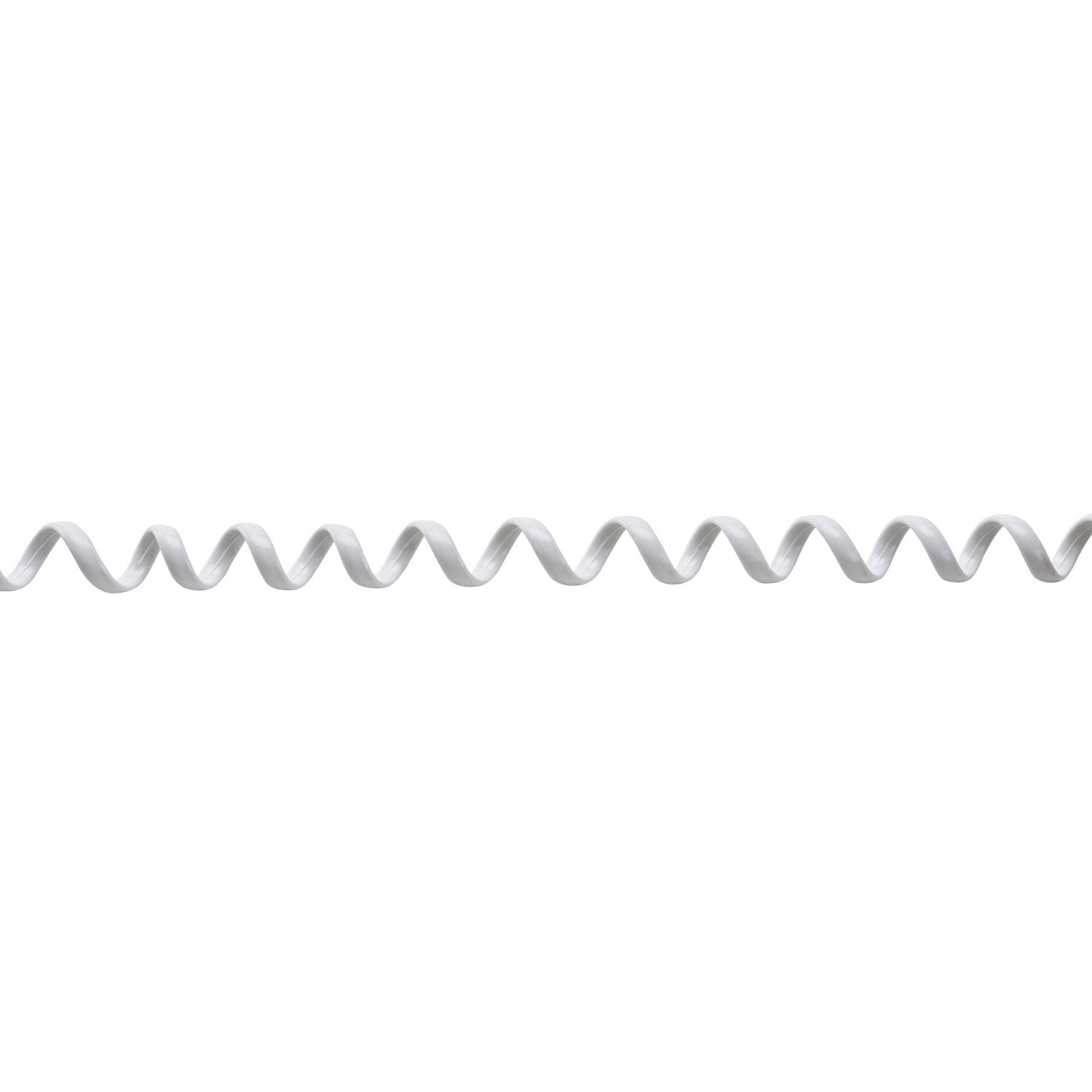 Pasow Telephone Handset Coil Cord Phone Reciever Rj9 Coiled Cable,Coiled Length 0.8 To 6 Feet Uncoiled(White)