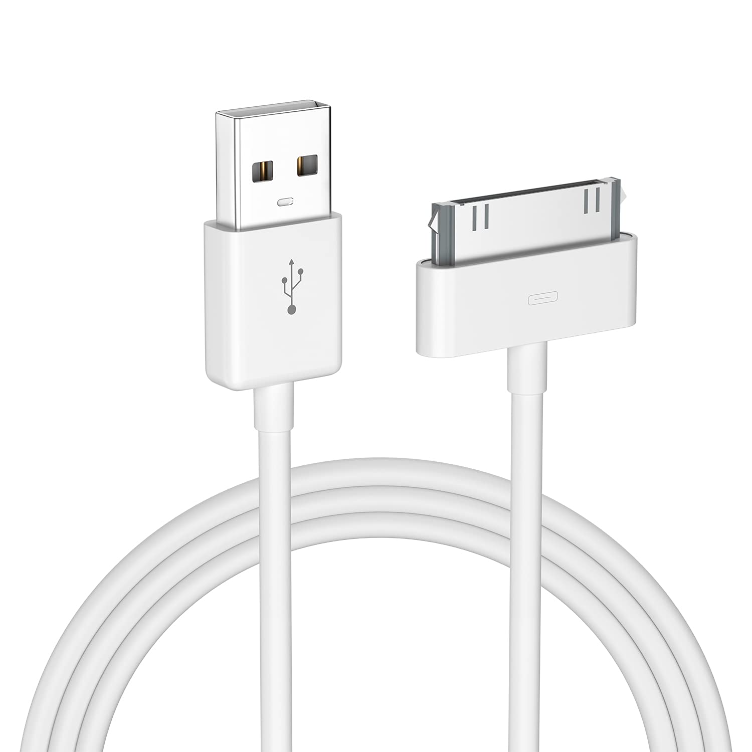 Apple Certified 30 Pin Usb Charging Cable, 4.0Ft Usb Sync Charging Cord Iphone Compatible For 4 4S 3G 3Gs Ipad 1 2 3 Ipod Touch