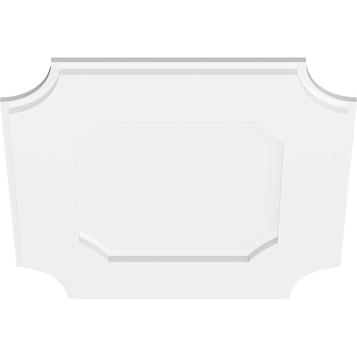 Ekena Millwork Cmp20Le Locke Architectural Grade Pvc Contemporary Urethane Ceiling Medallions 20''Od X 12''C X 1''P