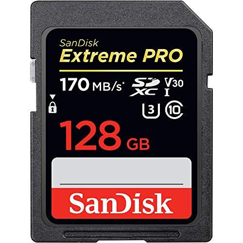Sandisk 128Gb Extreme Pro Sdxc Uhs I Card   C10, U3, V30, 4K Uhd, Sd Card   Sdsdxxy 128G Gn4In