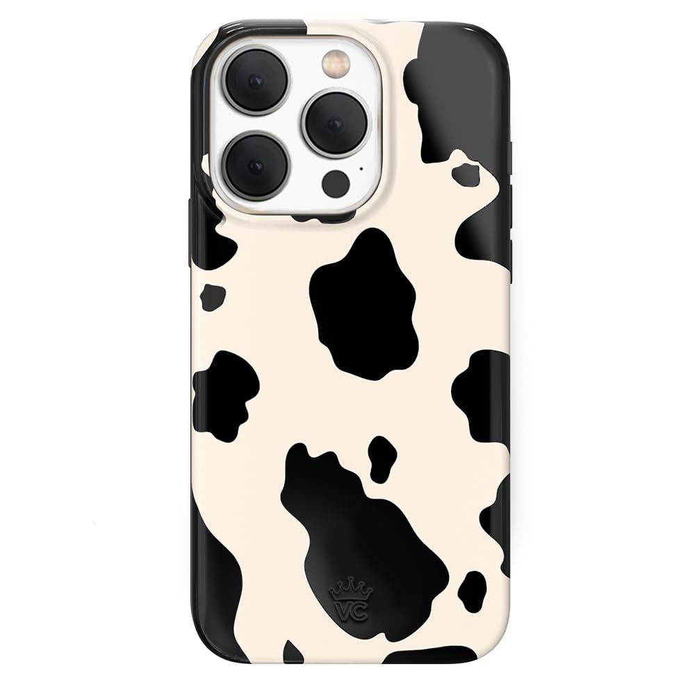 Velvet Caviar Compatible With Magsafe Iphone 15 Pro Case   Cow Print
