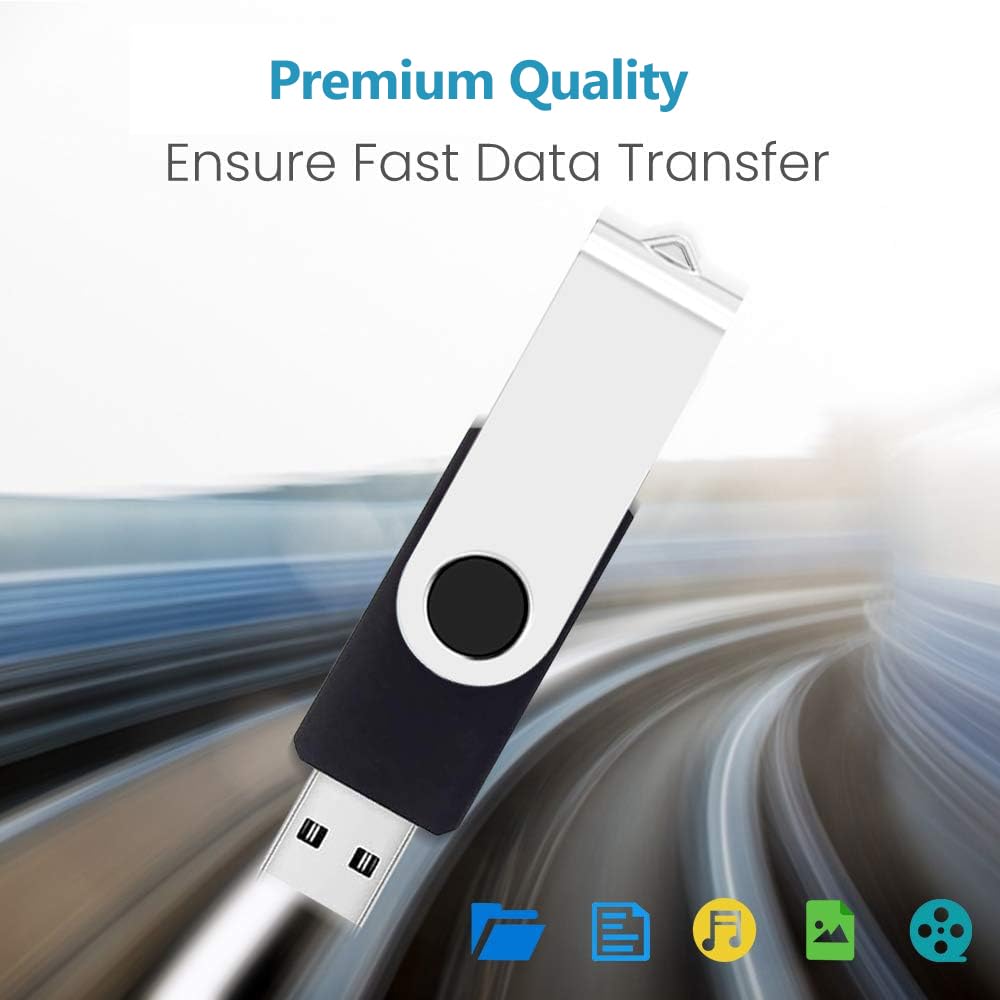 50 Pack Flash Drives 4Gb With Lanyards, Ablaze Premium Usb 2.0 Thumb Drives Bulk Usb Memory Stick 4Gb Pendrive Jump Drive (4Gb 5