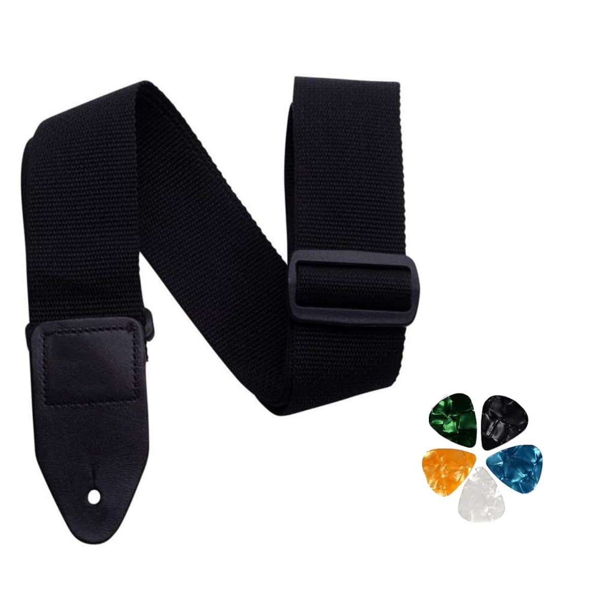 DEVICE OF URBAN INFOTECH Guitar Strap Belt for Acoustic & Electric Guitar with Leather End Adjustable Buckle Guitar Straps Guita