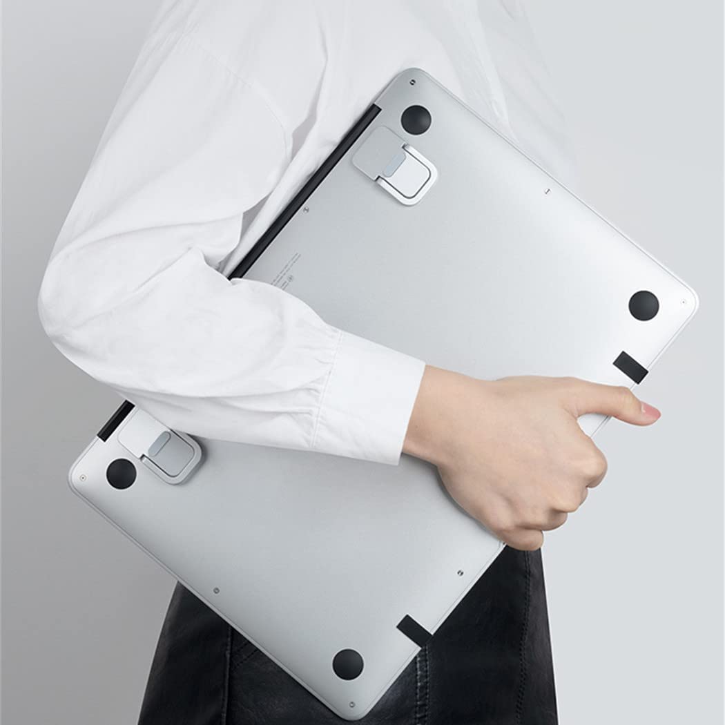 Exdtgt Portable Keyboard Riser, Mini Invisible Laptop Stand For Desk Computer Keyboard Macbook Notebook Stand Riser Aluminum (2P