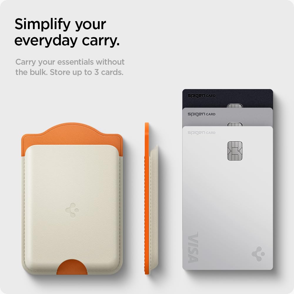 Spigen Nano Pop Magnetic Wallet Card Holder (Magfit) Designed For Galaxy S25 Plus, Ultra, Edge & S24 Series Magnetic Case Only A