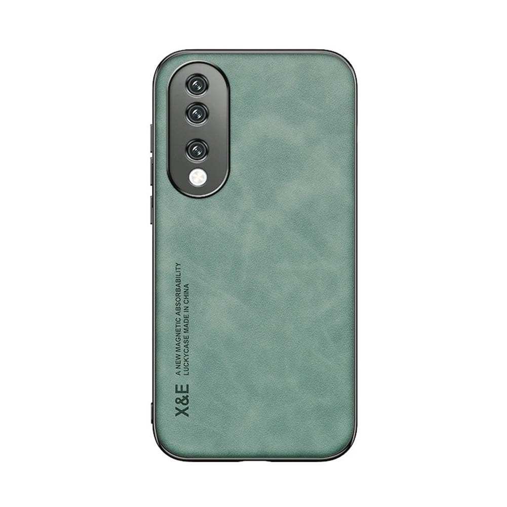 Kepuch Silklike Case For Honor 90   Cover Bumper Built In Metal Plate For Honor 90   Green