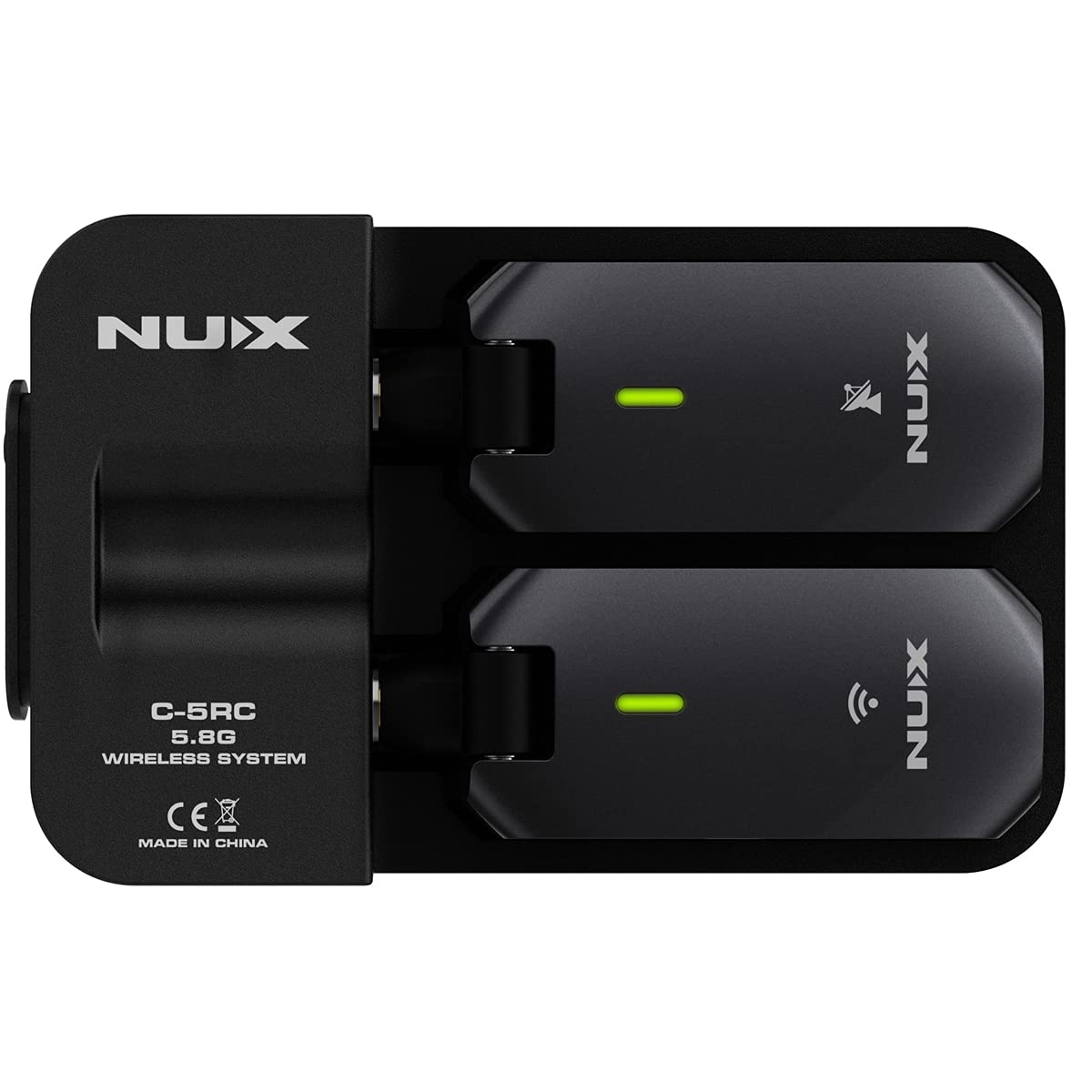 Nux C 5Rc 5.8Ghz Wireless Guitar System For Active Or Passive Pickup Guitar, Charging Case Included, Uhf Guitar Wireless Transmi