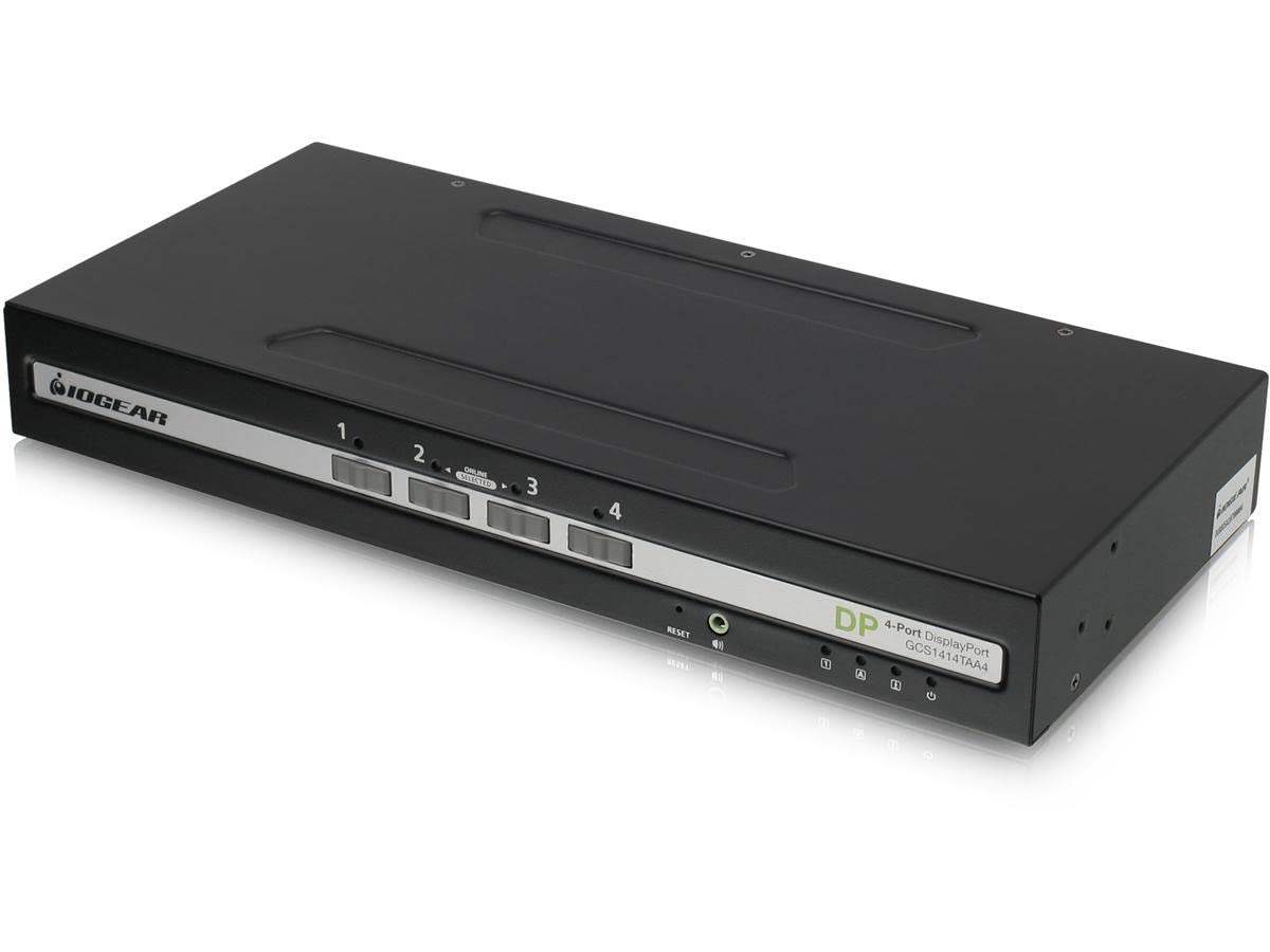4-Port Single View Displayport Secure Kvm Switch W/Audio