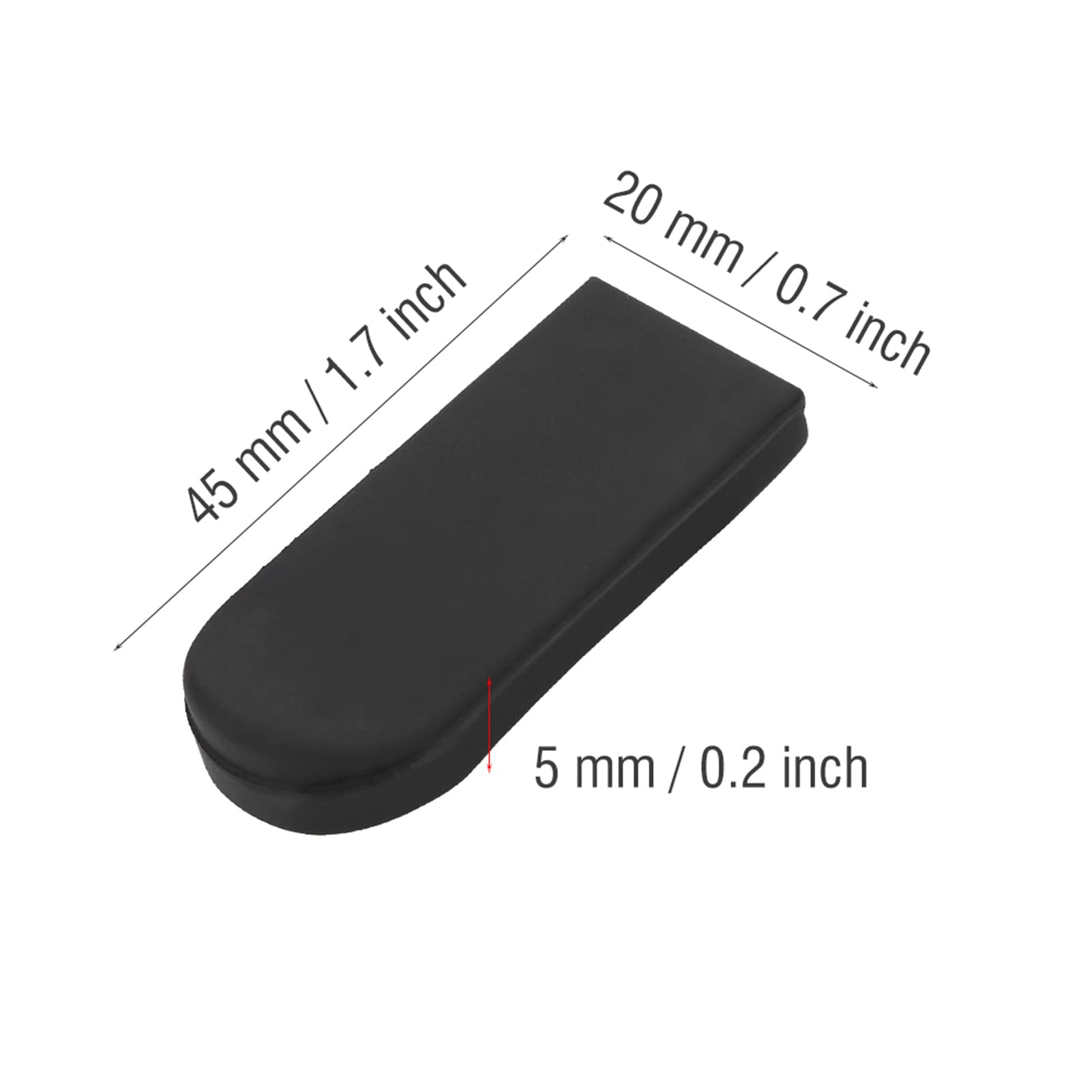 Haosie 2Pcs Saxophone Thumb Rest, Comfortable Saxophone Thumb Finger Rest Pad, Rubber Sax Gel Cushion Pad, For Tenor Saxophone,