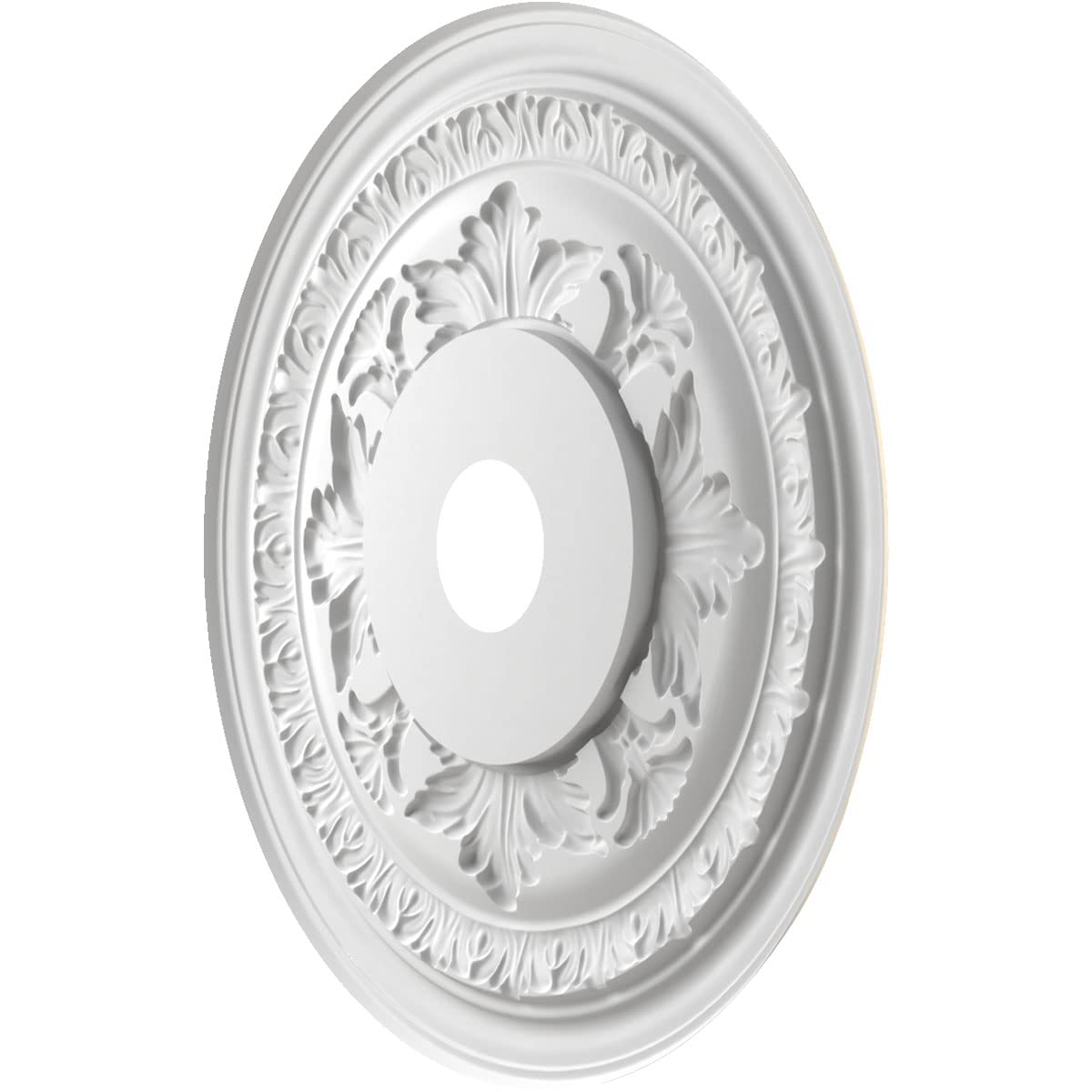 Ekena Millwork Cmp22Baepe Baltimore Thermoformed Pvc Ceiling Medallion (Fits Canopies Up To 7 3/4), 22Od X 3 1/2Id X 1P, Univers