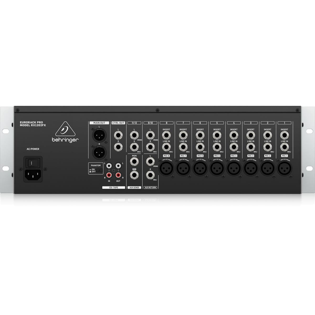 Behringer Eurorack Pro Rx1202Fx Rackmount Mixer With Effects