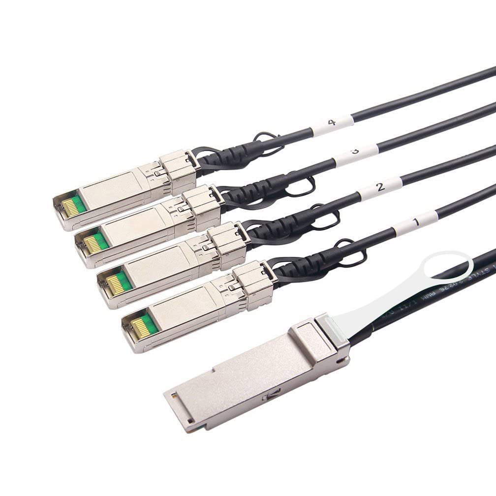 40G Qsfp+ To 4Xsfp+ Breakout Dac For Cisco Qsfp-4Sfp10G-Cu1M - 40Gbase-Cr4 Passive Direct Attach Copper Twinax Qsfp To Sfp Cable