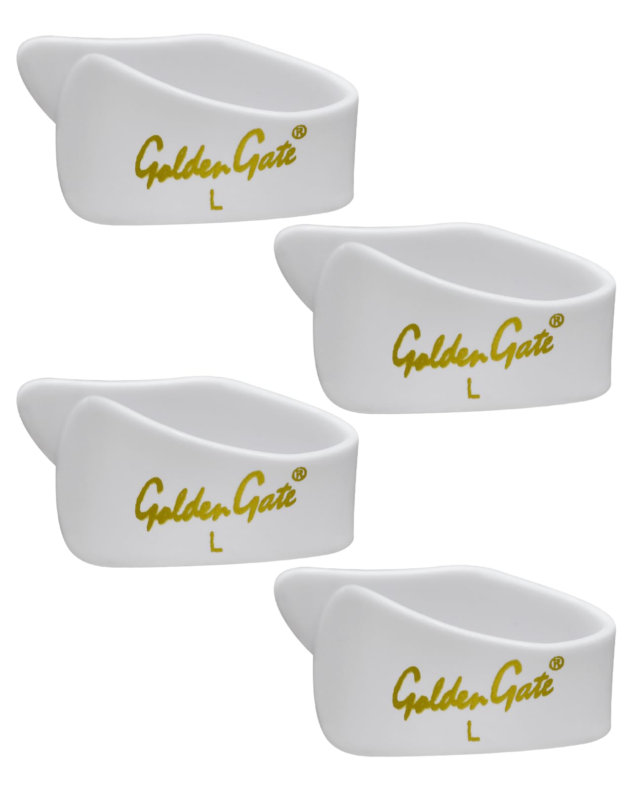 Golden Gate Gp 4W 4Pk Thumb Picks   White   Large   4 Pack