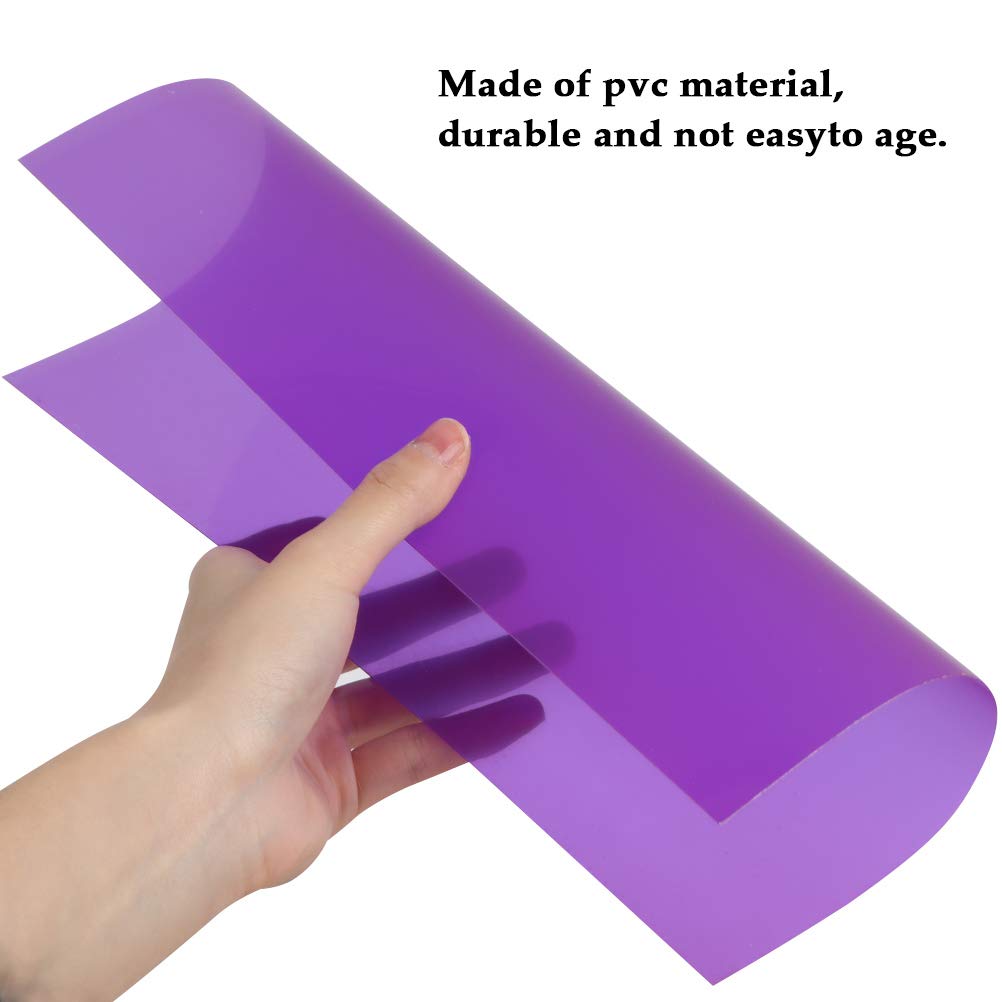 Timeset 24Pcs 8.5 X 11 Inch Transparent Color Correction Lighting Gel Filter   Colored Gel Light Filter Plastic Sheet   8 Assort