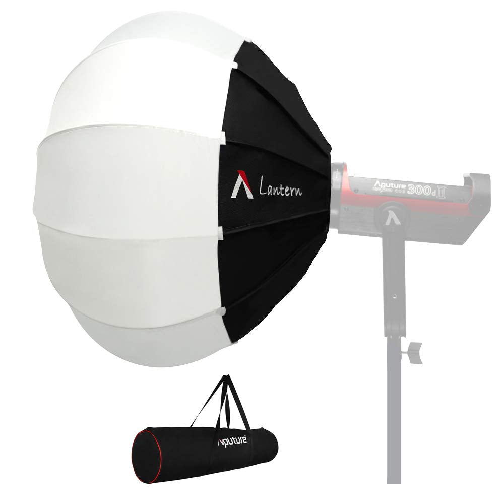 Aputure Lantern Softbox Soft Light Modifier,26inch, Quick-Setup Quick-Folding Aputure Space Light Upgraded for Aputure 300D Mark II 120D 120T 120D Mark II 300X and Other Bowens Mount Light