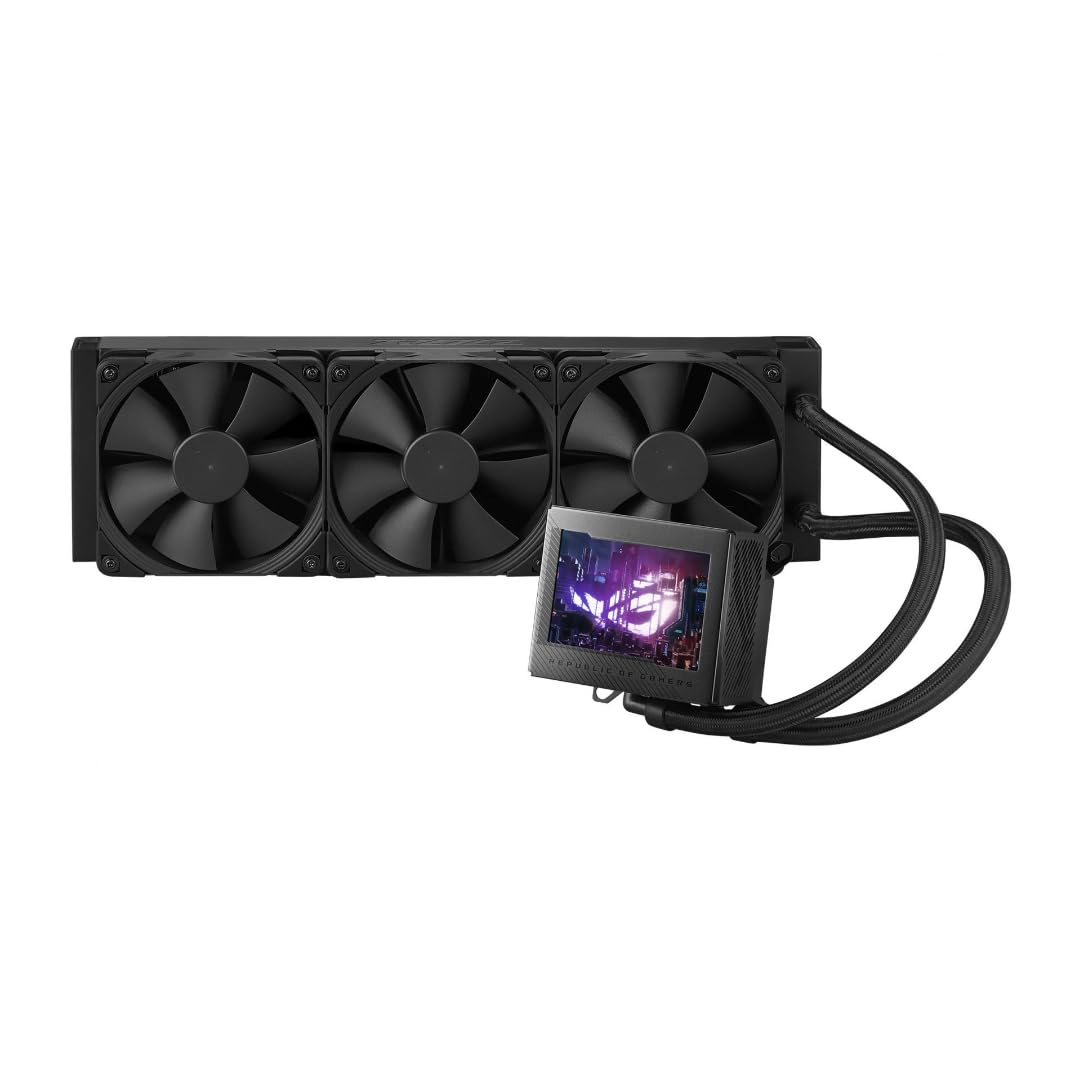 ASUS ROG Ryujin III 360 All-in-one Liquid CPU Cooler with 360mm Radiator. Asetek 8th gen Pump, 3X Noctua industrialPPC 120mm Fan