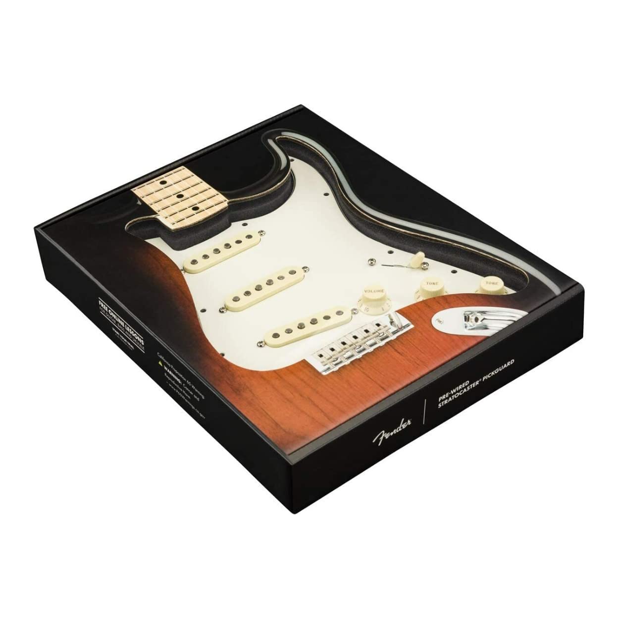 Fender Fat 50S Prewired Stratocaster Pickguard - 3-Ply White