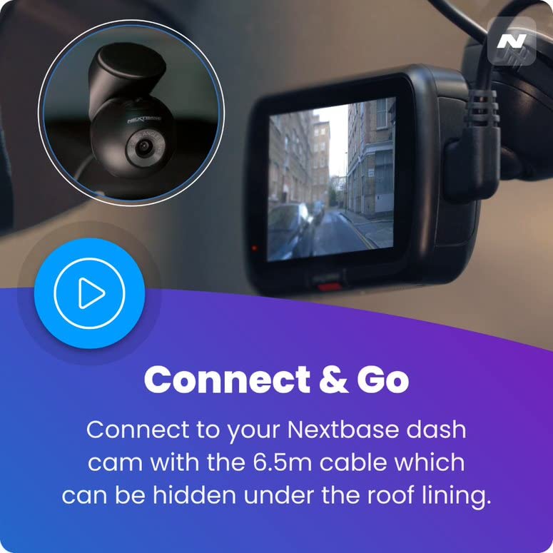 Nextbase 222Xr 1080P Dash Cam + Rear Cam Hd In Car Mini Camera With Parking Mode, Night Vision, Automatic Loop Recording And Fil