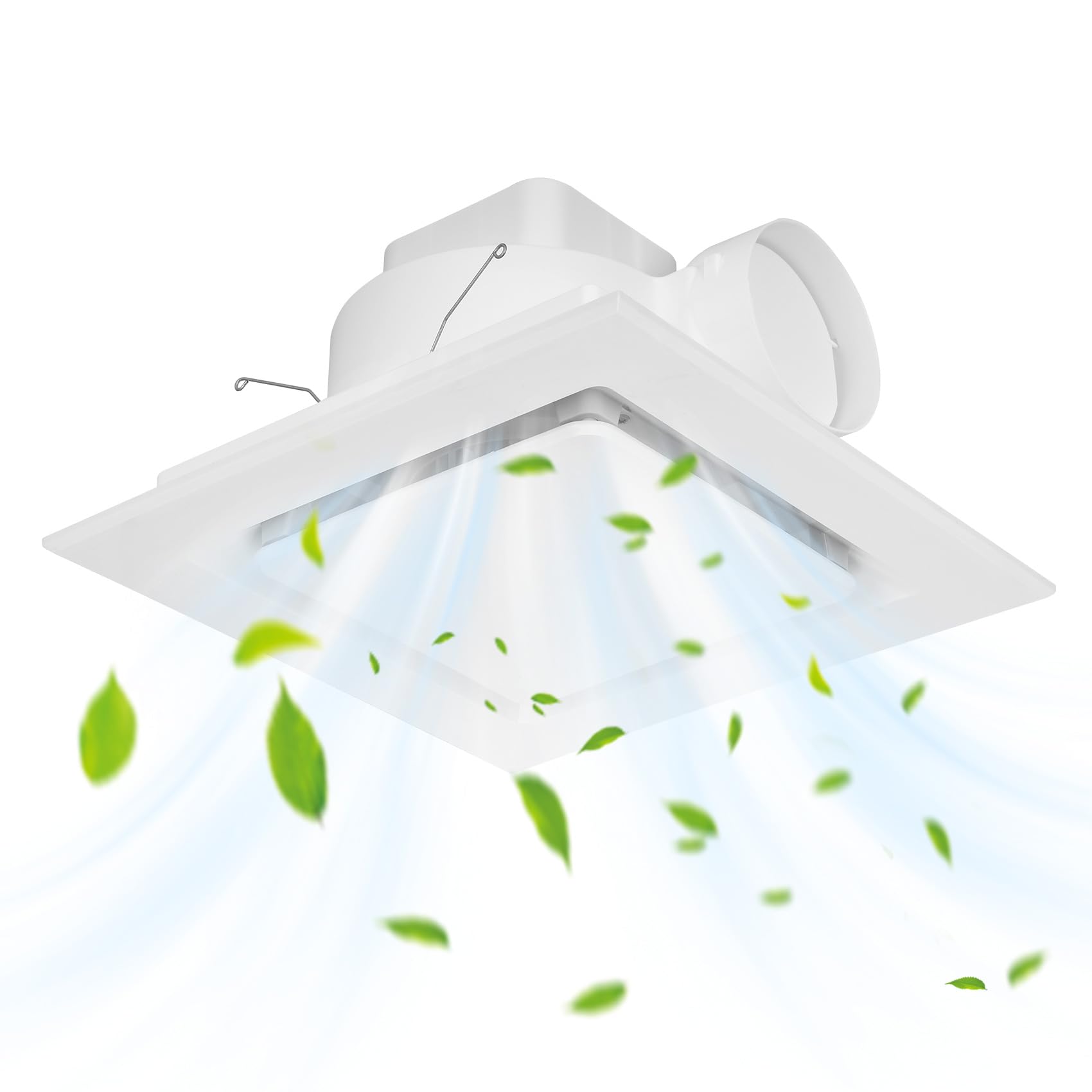 Orsong Bathroom Exhaust Fan Without Light,8 Inch Hole Size,28W Pure Copper Motor,110 Cfm 1.0 Sones Quiet Ceiling Exhaust Fan,4 I