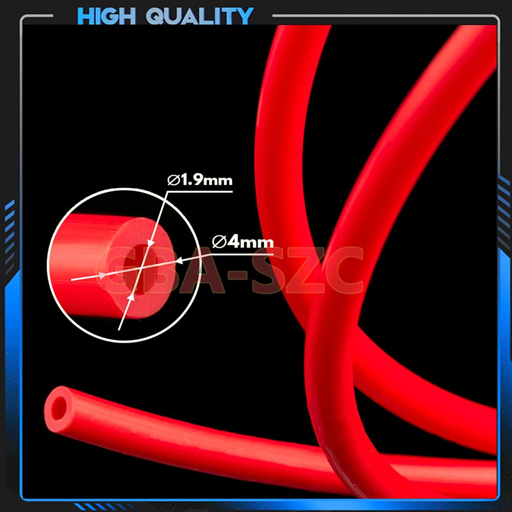 Gba Szc 3 Meters Ptfe Tube Teflon Tubing 3M For 3D Printer J Head Hotend Bowden Extruder 1.75Mm Id1.9Mm Od4Mm.(Ptfe)