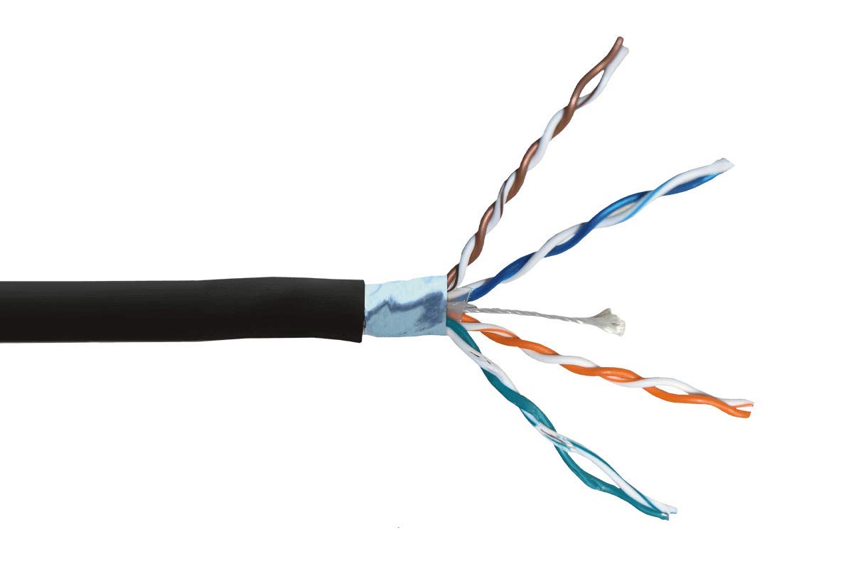 Lorex 100Ft Cat6 Outdoor Extension Cable, Weather Shielded, Cul Cmr Riser Rated, Uv Treated, Direct Burial Underground