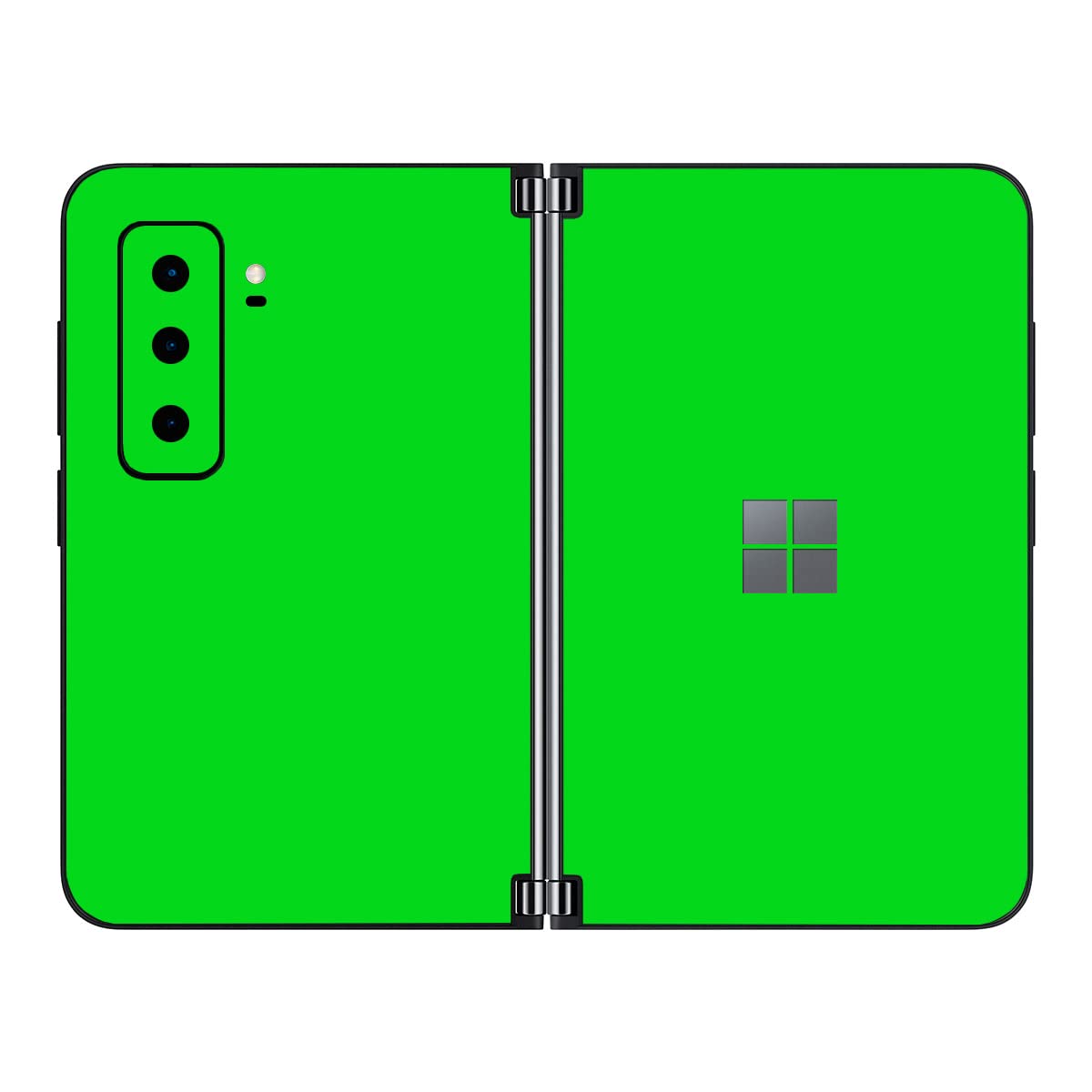 SopiGuard Sticker Skin for 2021 Microsoft Surface Duo 2 2nd Gen Edge-to-Edge Front and Rear Panels Vinyl Decal (Neon Green)