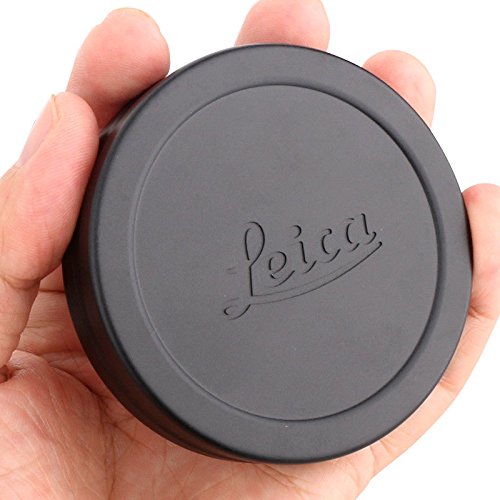 Yewoop Lq/Q2 C Metal Lens Cap Compatible With Leica Q (Typ 116) Q2, Camera Black Front Lens Cover Insider Red Flannel