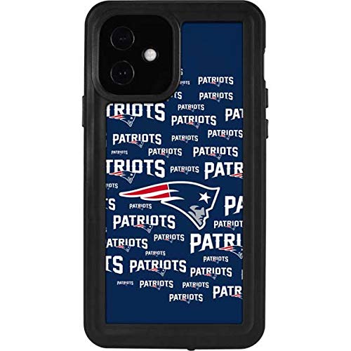Skinit Waterproof Phone Case Compatible With Iphone 12   Officially Licensed Nfl New England Patriots Blast Design
