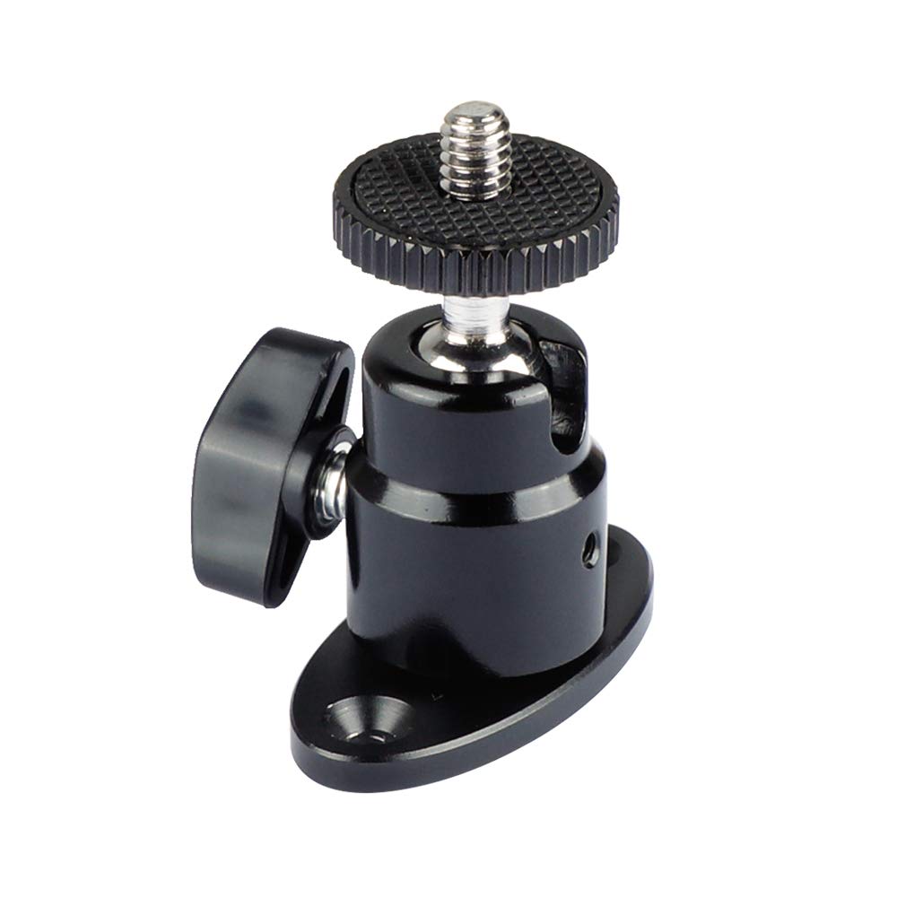 Camvate 1/4'' 20 Mini Ball Head With Ceiling Mount For Cctv & Video Wall Monitors Mount   1991