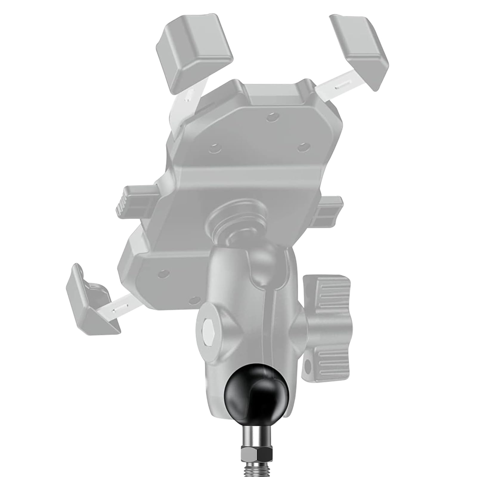 Ihytoon 1'' Ball Adapter With 1/4'' 20 Threaded Post For Action Camera And Camcorder Compatible With Ram Mounts B Size Double So