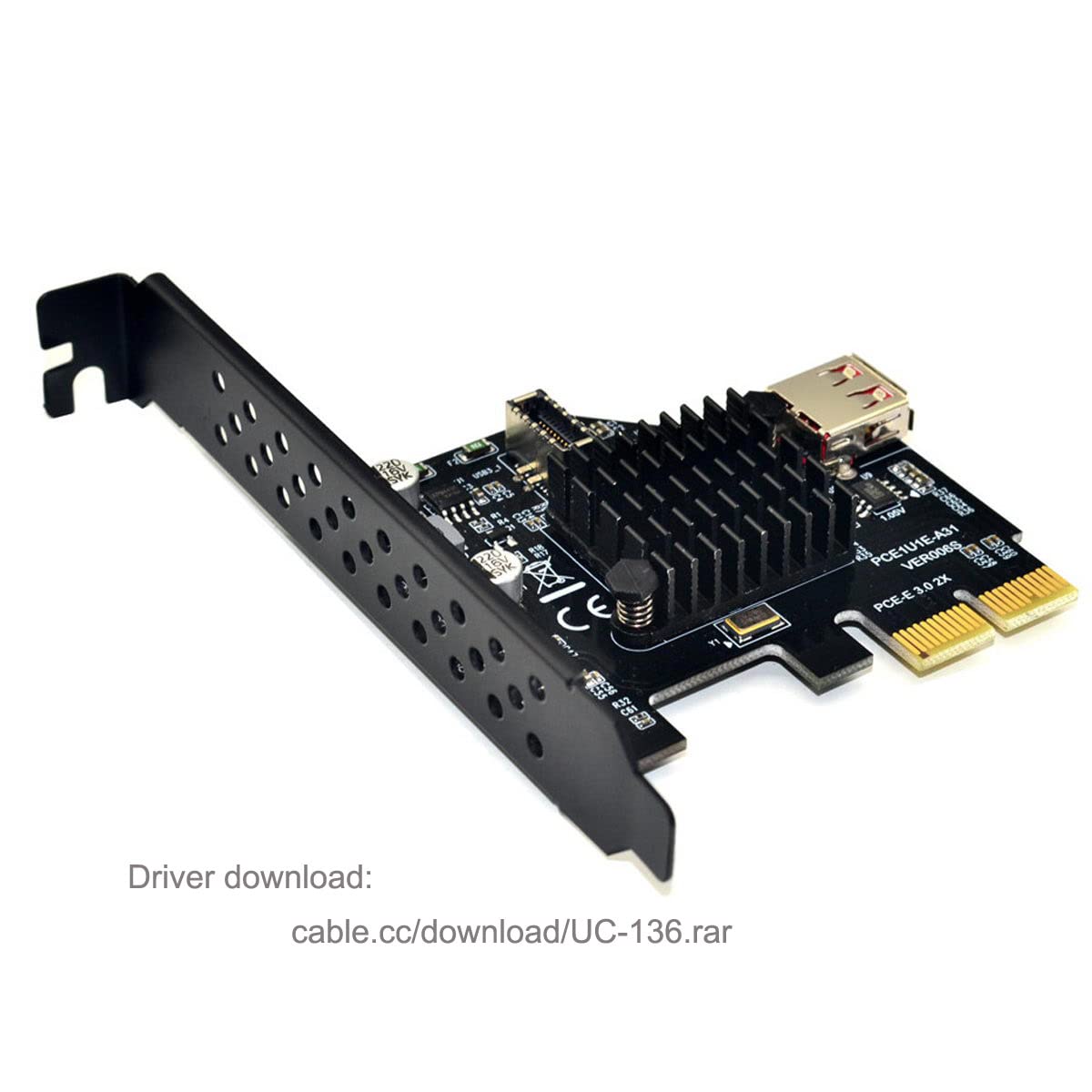 Cablecc Usb 3.1 Front Panel Socket & Usb 2.0 To Pci E Express Card Adapter For Motherboard
