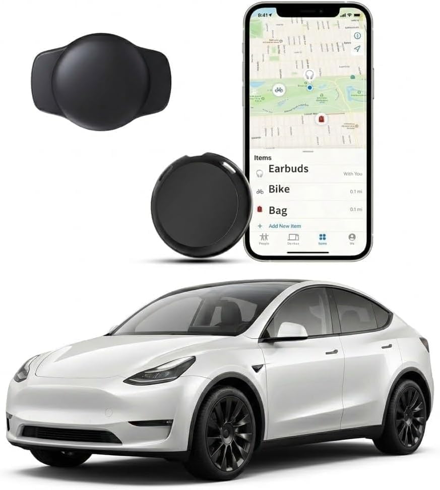 No Subscription GPS Tracker for Vehicles Work with Find My(iOS Only) Real-Time Mini Tracker Tags Global Coverage Hidden Car Loca