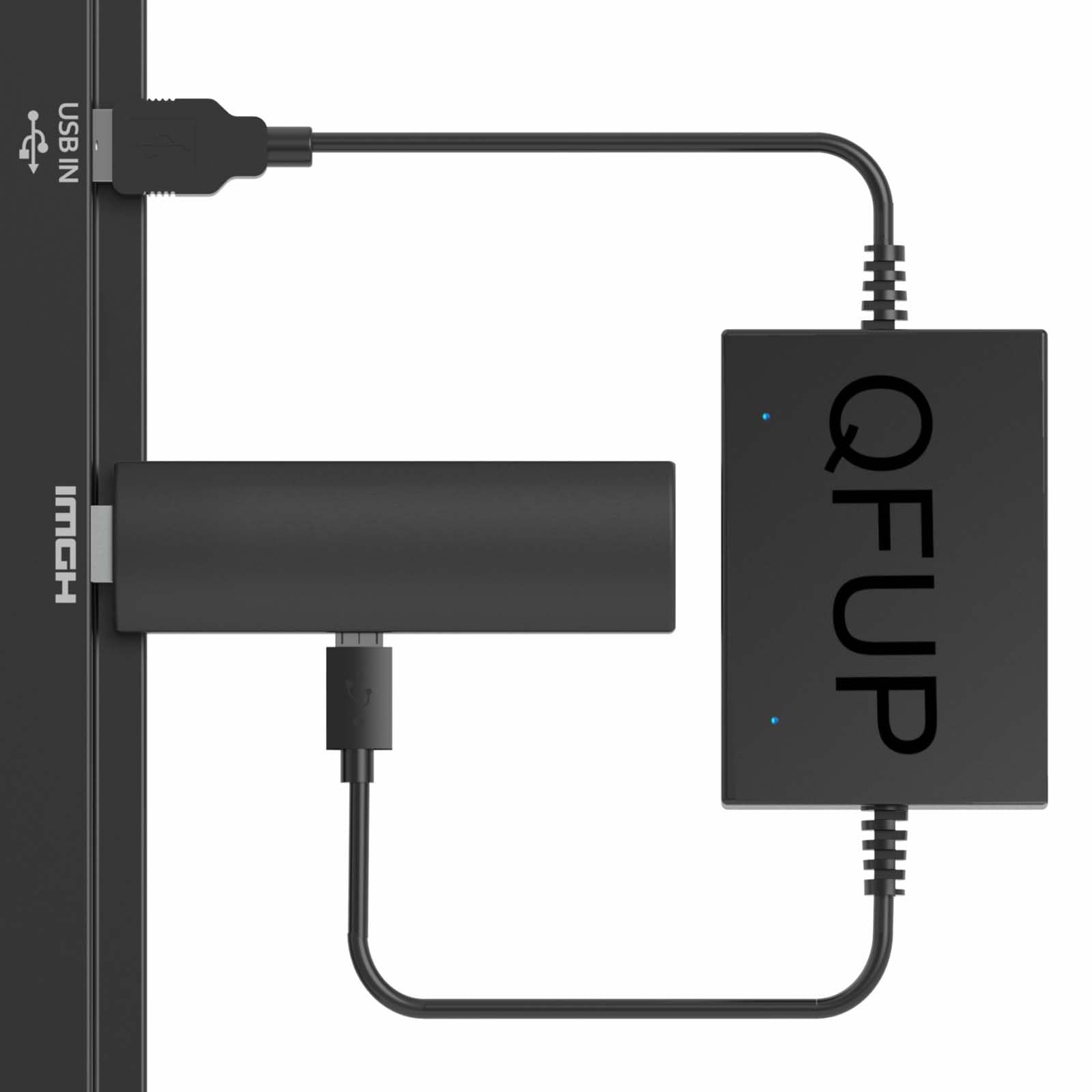 Qfup Usb Power Cable For Fire Tv Stick 4K Max, Powers Streaming Tv Sticks Directly From The Tv'S Usb Port, (Eliminating Messy Wi